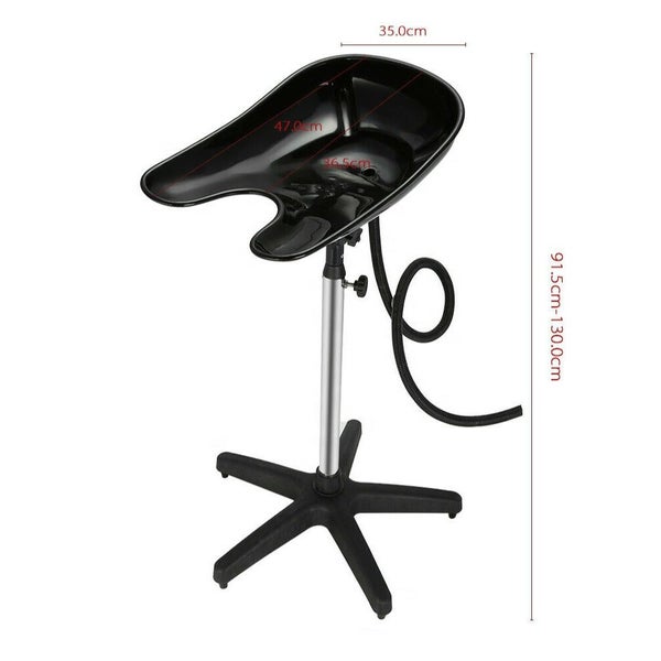 Portable Hairdressing Salon Basin Hair Washing Sink Shampoo Wash Standing Bowl Carousel 2