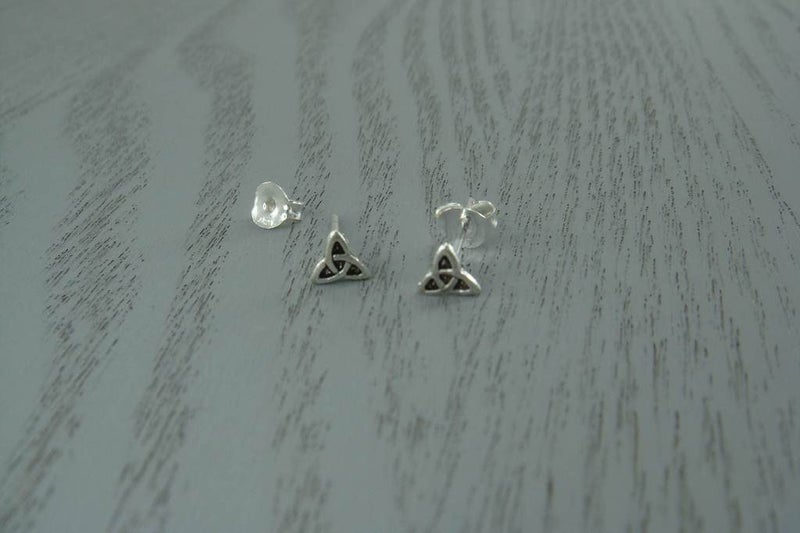 Studs | Celtic Trinity2 Triangle | unisex | 925 Sterling Silver #613 Carousel 1
