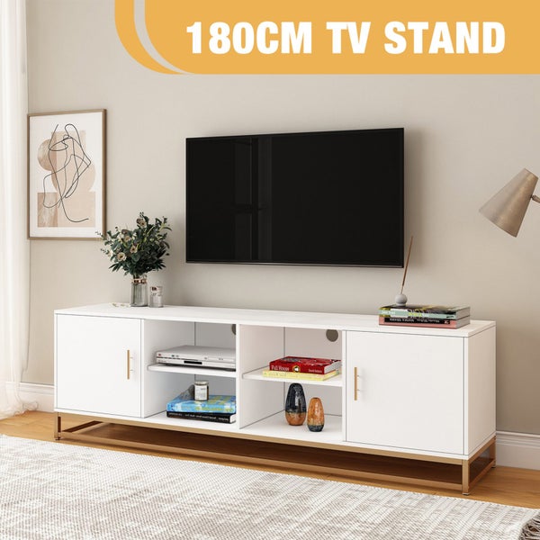 TV Stand Media Console Modern Storage Table Entertainment Centre Hidden 180cm Carousel 1