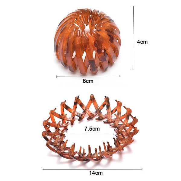 12 Pcs Bird Nest Shaped Hair Clips -DarkCoffee Carousel 2