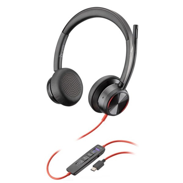 Poly Blackwire 8225 Stereo USB-C Headset - MS Teams Certified, USB-C/A Adapte... Carousel 1