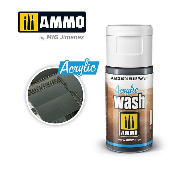 AMMO by Mig Jimenez 0706 Acrylic Filter Blue Wash Carousel 1