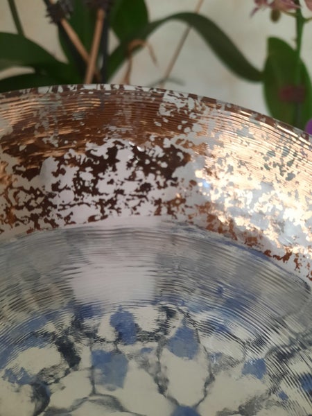 Prosecco Gold Foil Rim Glass Plate Carousel 3