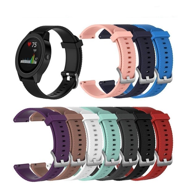 Silicone Watch Straps Compatible with the Garmin Forerunner 55 Carousel 1
