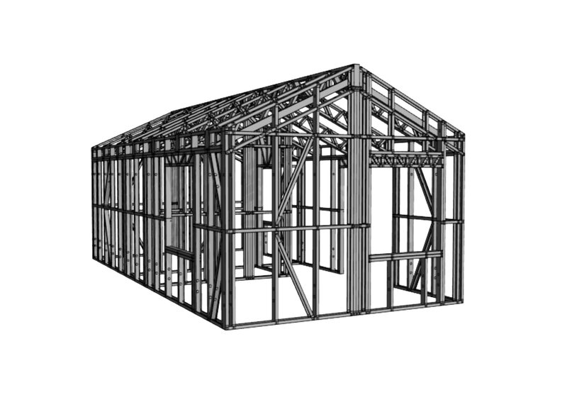 Cottage Steel Frame Kitset - 3.8m x 7.8m (29.64m2) *FREE DELIVERY!* Carousel 9
