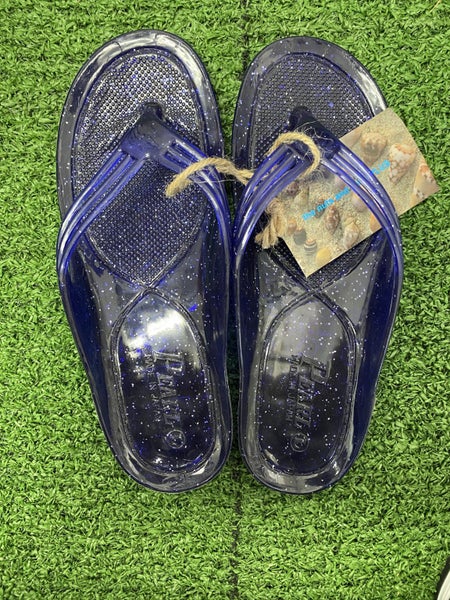 Brand new!! Men's Sandals "Gyosan" Clear Glitter NAVY size L (UK 7.5 JP 25.5cm) Carousel 5