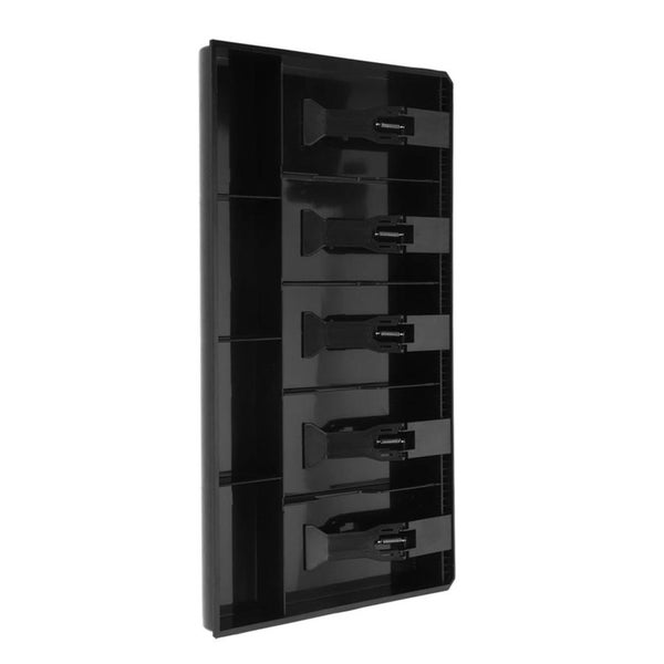 Five Grids Cash Drawer Register Insert Coin Tray Cashier Tidy Storage Safe Box Carousel 2