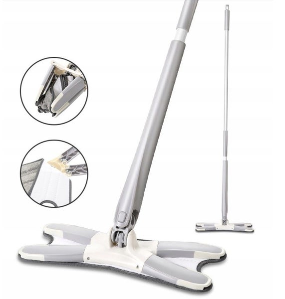 X-Type Squeeze Flat Mop Hand-Free 360 Spin For Household Kitchen Cleaning Tools Carousel 1