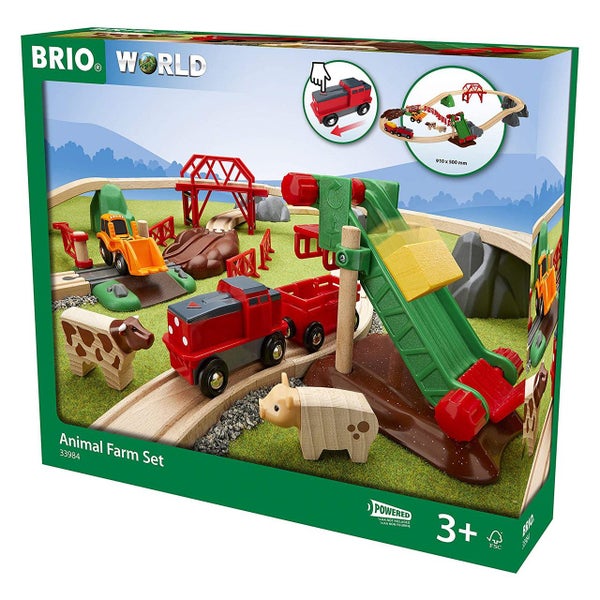 Brio Animal Farm Train Set -30 pc Carousel 1