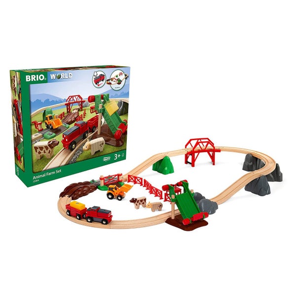 Brio Animal Farm Train Set -30 pc Carousel 2