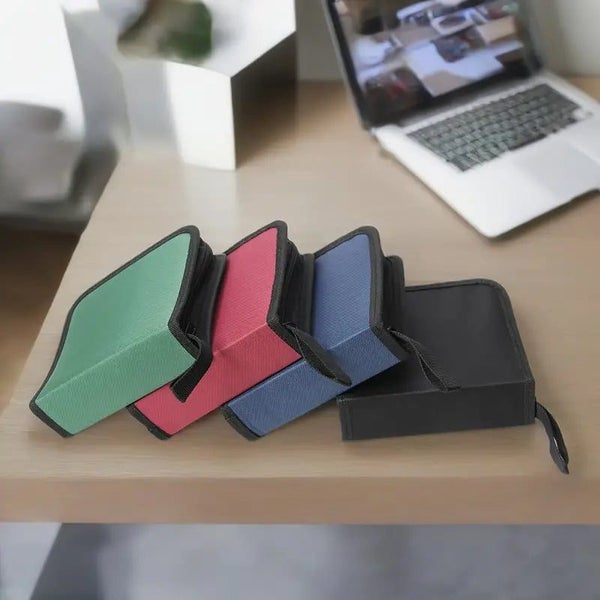 CD DVD Storage 40 Sleeve Case: Organize and Protect Your Collection _ Black Carousel 1