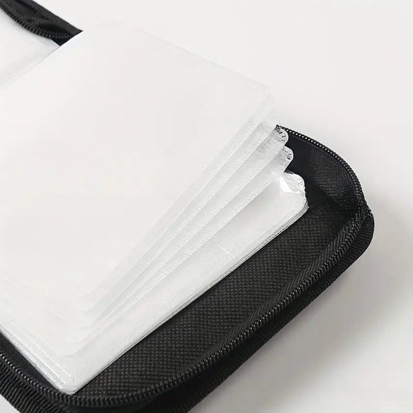 CD DVD Storage 40 Sleeve Case: Organize and Protect Your Collection _ Black Carousel 4