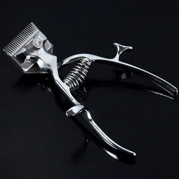 Manual Clipper Haircut Hand Push Low Noise Non-Electric Hair Cutter -Silver Carousel 2