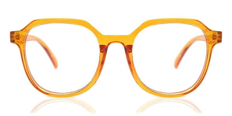 Full Rim Square Transparent Honey Brown SmartBuy Collection Honest 3314 C3 54 Carousel 1
