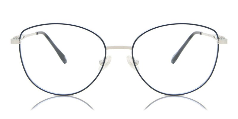 Full Rim Cat Eye Blue Silver SmartBuy Collection Marso 888C 55 Fashion Women Carousel 1