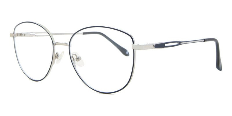 Full Rim Cat Eye Blue Silver SmartBuy Collection Marso 888C 55 Fashion Women Carousel 2