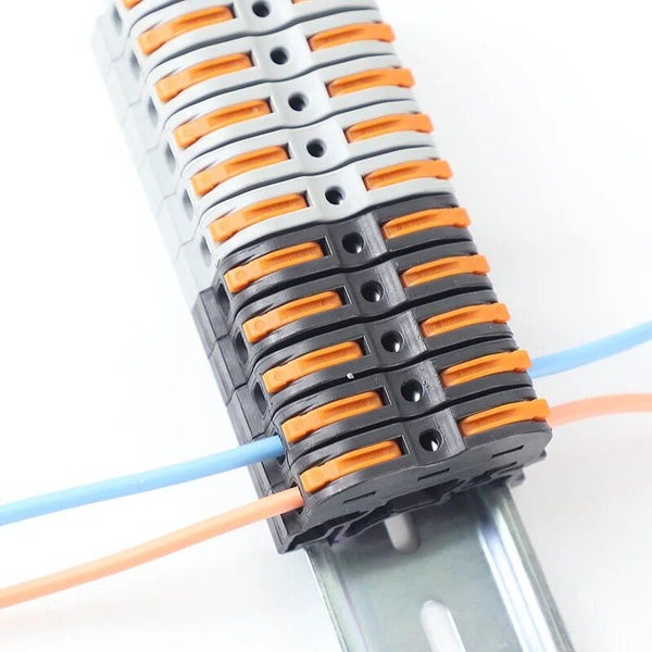 The Rail Type Wire Quick Terminal Block Presses The Wire Carousel 2