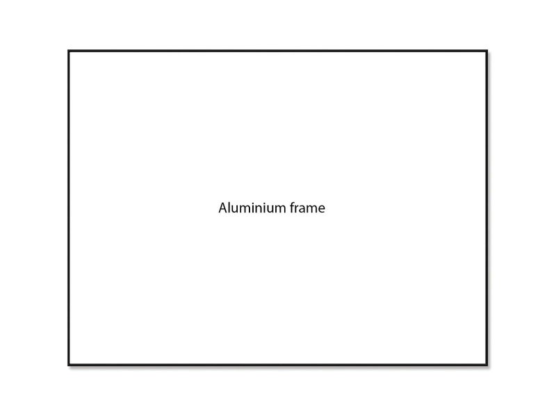 Ultra-Thin Frame Porcelain Whiteboard 1204 x 1500mm - Magnetic Carousel 1
