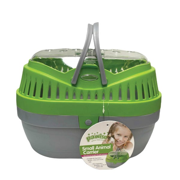 Pet Carrier Green Plastic Guinea Pig Mouse Hamster Rat Animal Travel Cage Carousel 2
