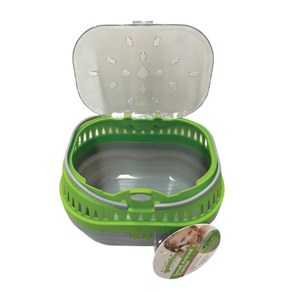 Small Pet Carrier Green Plastic Guinea Pig Mouse Hamster Rat Animal Travel Cage Carousel 4