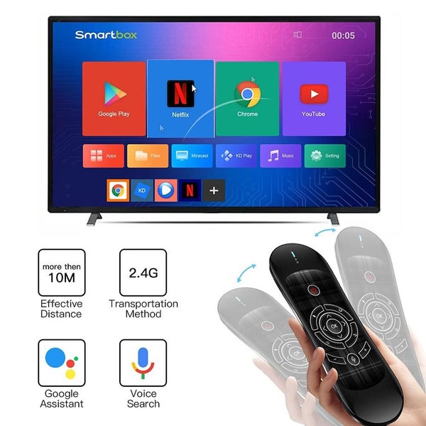 R2 Air Remote,2.4G Wireless Backlit Voice Remote Control for Android TV Carousel 2