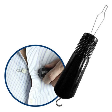 Button Hook and Zipper Pull Assist Helper Device Dress Clothes Tool (1 pcs) Carousel 1