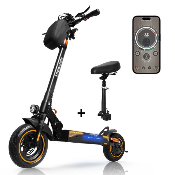 Promo! 750W 45km/h Seated Tubeless Tire Turning Indicator Electric scooter Carousel 1