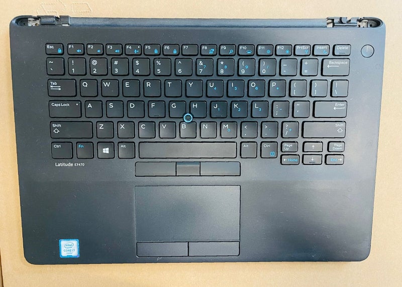 Dell Latitude E7470 Palmrest Assembly with Touchpad Keyboard Carousel 1