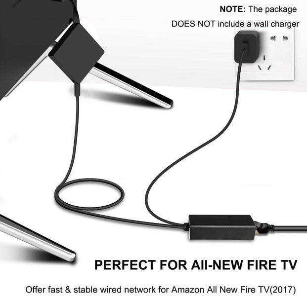 LAN Adapter for Firestick, Fire TV, Chromecast Ultra/2/1/Audio (OVER STOCKED) Carousel 6