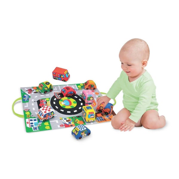 K's Kids Take-Along Cars in Town Play Mat Carousel 2