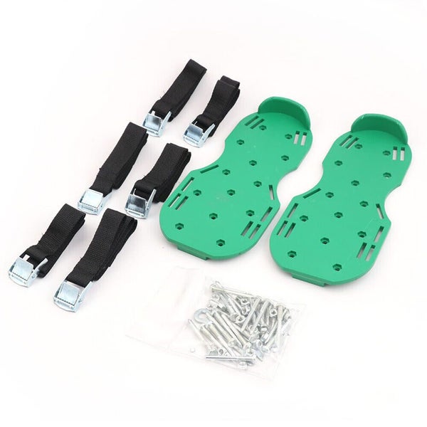 1 Pair Grass Spiked Lawn Aerator Sandals Shoes Tool Cultivator Carousel 1