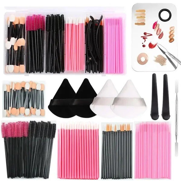 Makeup Tools Set Eyelash Brush Eyebrow Brush Lip Brush Portable Carousel 1