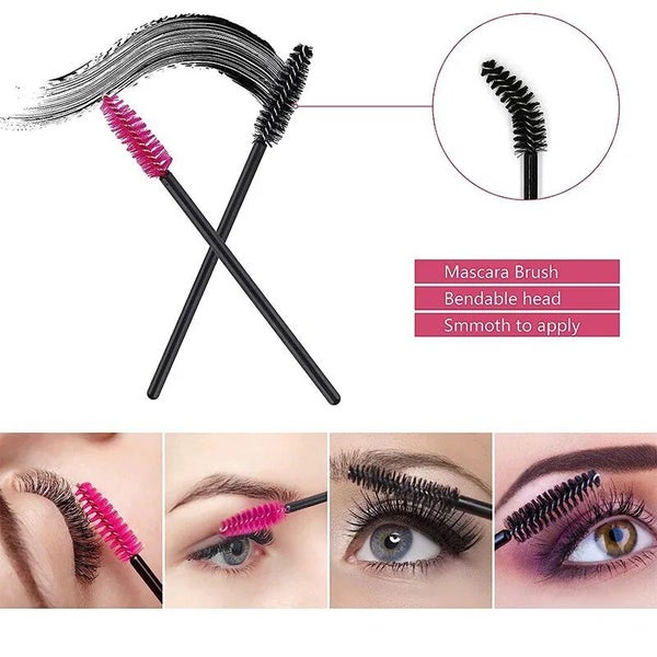 Makeup Tools Set Eyelash Brush Eyebrow Brush Lip Brush Portable Carousel 6