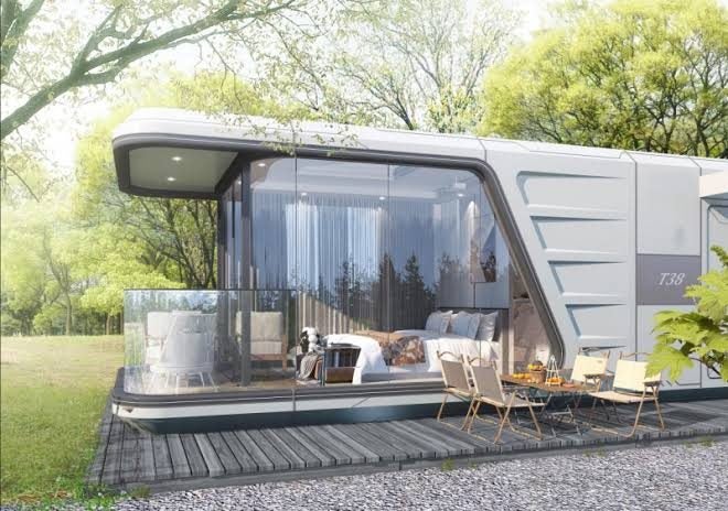 Modern Prefabricated Mobile Space Pod Homes Carousel 1