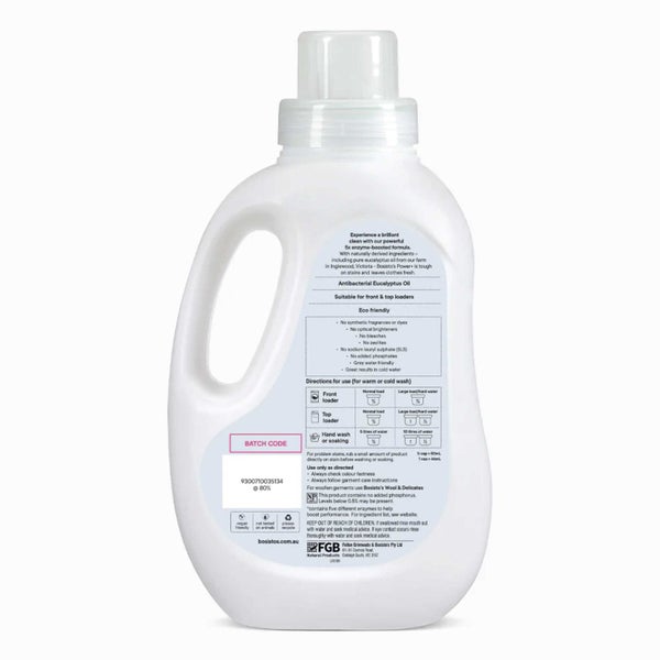 1.2L Power Plus Laundry Liquid Bosistos Eucalyptus Plant Based Washing Detergent Carousel 2