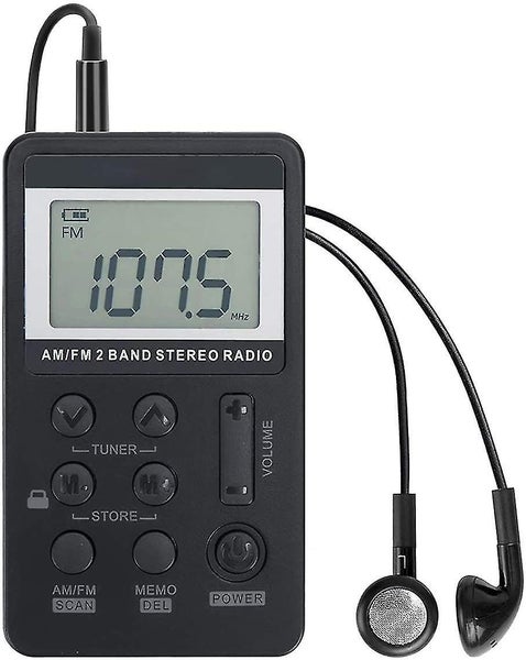 Personal Am/fm Pocket Radio Portable Vr-robot, Mini Digital Tuning Walkman Radio Carousel 1