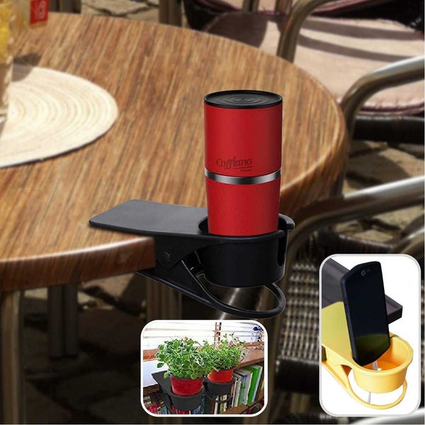Brand New Computer Desk Table Clip Cup Holder Coffee Mug *Clearance* Carousel 1