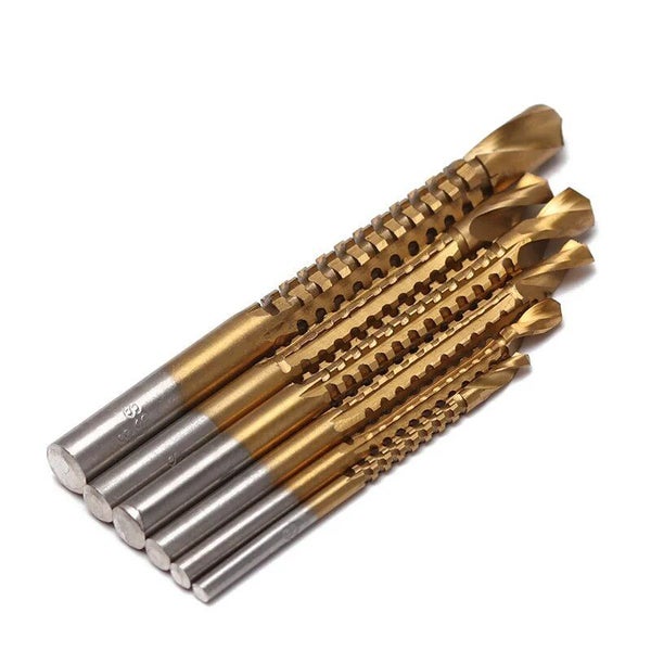 Multifunction Titanium Coated Cobalt Drill Bit Spiral Screw Metric Carousel 1
