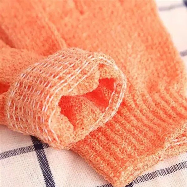 Nylon Five-finger Bath Gloves Exfoliating Gloves for Massage Sauna Carousel 6
