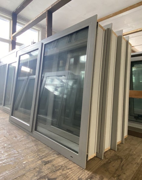 NEW Double Glazed Aluminium Window 1200 x 900 Silver Pearl Carousel 1
