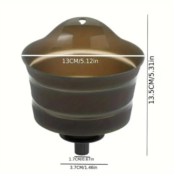 1pc Kitchen Red Cup Wine Strainer Filter Tool Collapsible Style Carousel 1