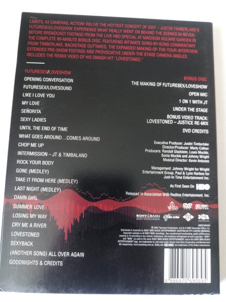 JUSTIN TIMBERLAKE - FUTURESEX/LOVESHOW LIVE FROM MADISON SQUARE GARDEN DVD63002769813378111