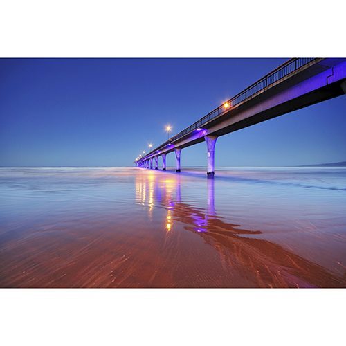 Rokit Wall Art. New Brighton Pier at Twilight. A2 Giclee Canvas Print Carousel 2