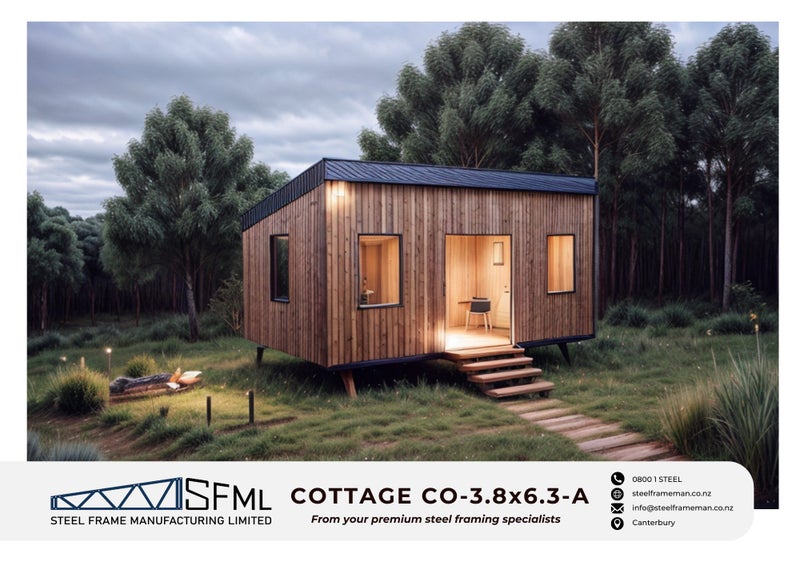 Cottage Steel Frame Kitset - 3.8m x 6.3m *SPECIAL FREE DELIVERY OFFER!* Carousel 1