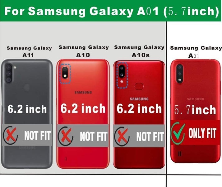 1x Shockproof Phone Cover for Samsung Galaxy A01 Carousel 2