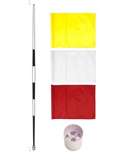 Tournament 7.5ft Golf Pole, Flag & Plastic Cup Set Carousel 1