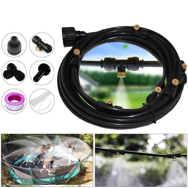 6M Outdoor Patio Water Mister Mist Nozzle Misting Cooling System Fan Cooler Carousel 1
