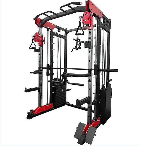 Smith machine with 300lbs Weight Stacks Home Gym Carousel 1