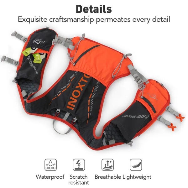INOXTO-Lightweight Running Backpack Hydration Vest, Suitable for Carousel 7