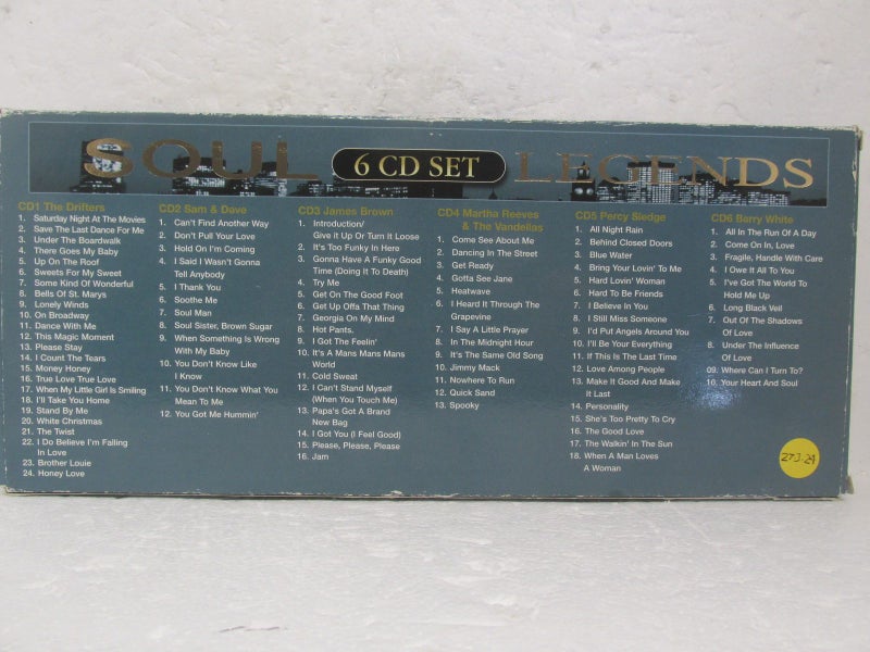 Soul Legends 6x CD set Music audio CD Carousel 2